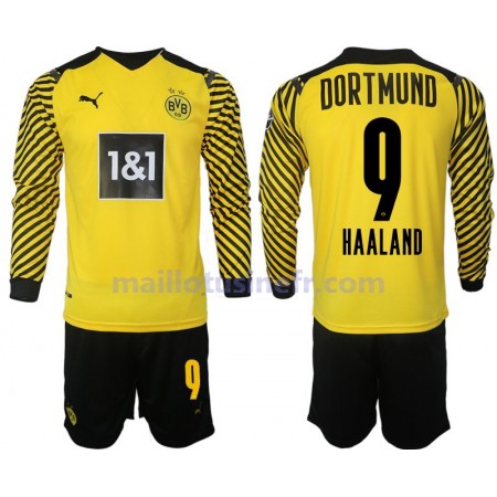 Maillot de Foot Borussia Dortmund Haaland 9 Domicile 2021-22 Manches Longues - Enfant Maillot de Foot Borussia Dortmund Haaland 9 Domicile 2021-22 Manches Longues - Enfant